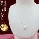 【ふるさと納税】あこや真珠スルーペンダント 真珠8.5〜9.0mm チェーン40cm ネックレス アクセサリー アコヤ真珠 真珠 長崎県 送料無料