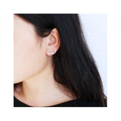 ふるさと納税 志摩市 志摩産アコヤ真珠 4-5ミリ 天然色 ナチュラルブルー 数粒ラインピアス(K18YG) |  | 02