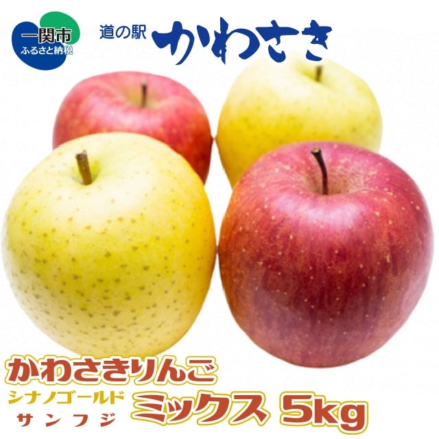 【先行予約】道の駅かわさき りんごギフト ミックス 5kgセット