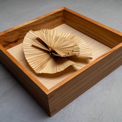 ふるさと納税 伊平屋村 クバの額装KUBANOHOSHI(白木目)Sサイズ |  | 03