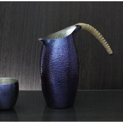 
                  百年物語 銅製 青藍色 ちろり | 手作り 日本酒 冷酒 酒器 伝統 贈答品 新潟県 弥彦村 手作り 冷酒 酒器 錫製 すず 金属製 プレゼント 還暦祝い メタリック
                