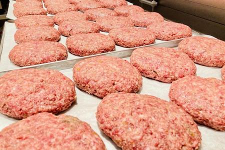 [KINTAN]250g！牛タン入り“ジャンボ”ハンバーグ 8個入り