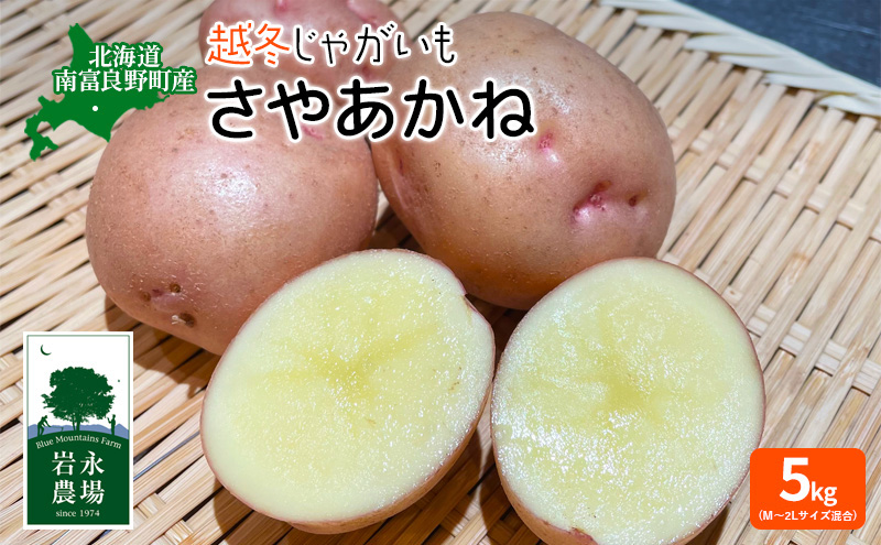 北海道 南富良野町 越冬じゃがいも「さやあかね」5kg(M～2Lサイズ混合) 越冬 じゃがいも ジャガイモ さやあかね サヤアカネ 野菜 やさい 芋 北海道野菜 北海道産じゃがいも