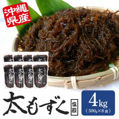 ふるさと納税 糸満市 太もずく 4kg(500g×8袋)