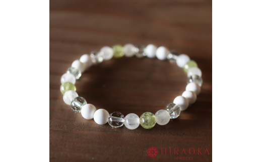 ご縁結びパワーストーンブレスレット(縁結び01)･6mm玉 (17.4cm) ブレスレット レディース メンズ ペア 天然石 パワーストーン 意味 お守り 玉 石 贈答 高知県 須崎市 17.4cm