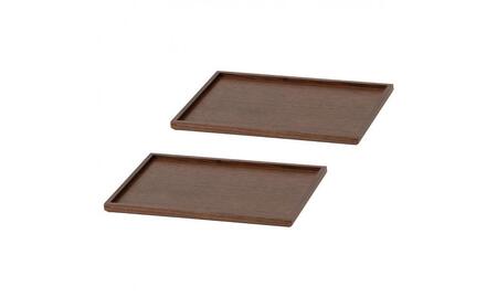 旭川家具　コサイン　トレー（小）2枚セット　ウォルナット  ｜ 家具 家具 家具 家具 家具 _00216