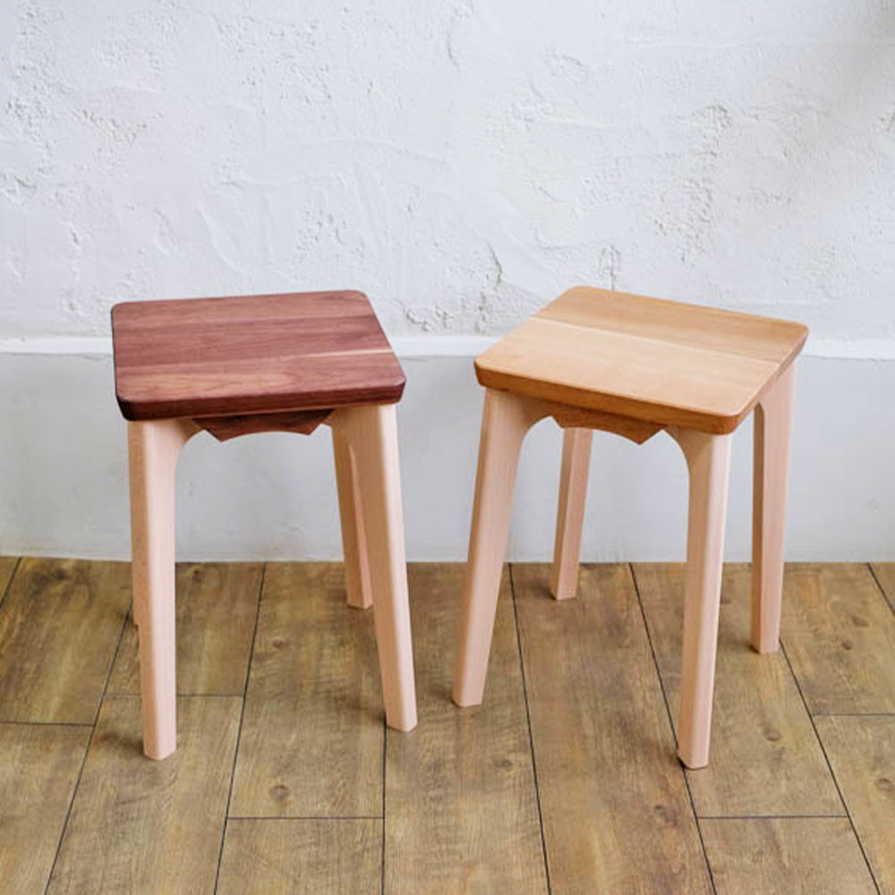 【ふるさと納税】〈選べる〉sono stool（ソノスツール）2種 Joli（ジョリ）／Raffine（ラフィネ）木製 スツール サイドテーブル 四角い 手作り 愛知県 幸田町 送料無料