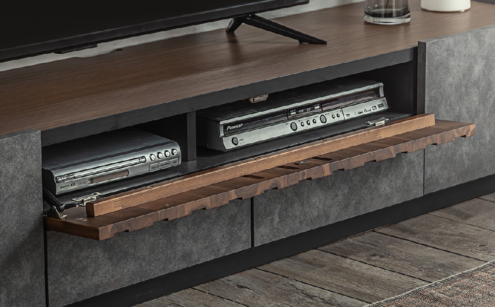 【東馬家具】クリートTV 180 CL【テレビボード テレビ台 ローボード シック モダン 大人のインテリア 見せない収納 おしゃれ ふるさと納税】(H060610)