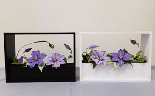 インテリアフラワーBOX　てっせん　らんまん 花 雑貨 造花 インテリア お祝い ギフト 贈答 人気 送料無料 高知市 【花工房美呂】 [ATCO021]