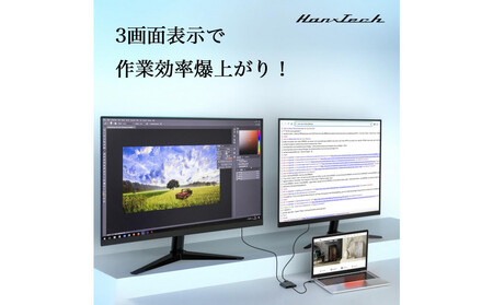 Hanx-Tech USBC 4in1 変換アダプタ AOP0022