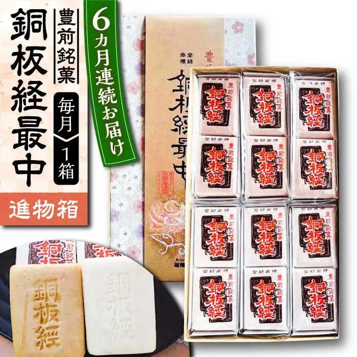 【全6回定期便】【進物箱】銅板経最中 12個 VBU012 最中 もなか