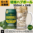 【ふるさと納税】【6ヶ月定期便】琉球ハブボール350ml×24缶 | 1ケース×6か月連続 ハイボール お酒 アルコール シークヮーサー果汁 13種類のハーブ 缶 家飲み 宅飲み まとめ買い 詰め合わせ プレゼント 返礼品 ご当地 お取り寄せ 沖縄県 沖縄 南城市