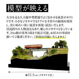 Nゲージ鉄道模型ディスプレイジオラマ 【橋梁ジオラマ】 R08022