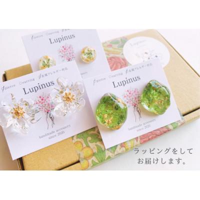 ふるさと納税 小山市 本物のお花を使用!レジンのアクセサリー　3点セット |  | 01