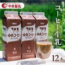 【ふるさと納税】中央製乳 中央コーヒー 1L 12本 計12L 濃い おいしい 乳飲料 新鮮 生乳100%使用 大容量 愛知県産 国産 コーヒーミルク コーヒー牛乳 珈琲 牛乳 送料無料