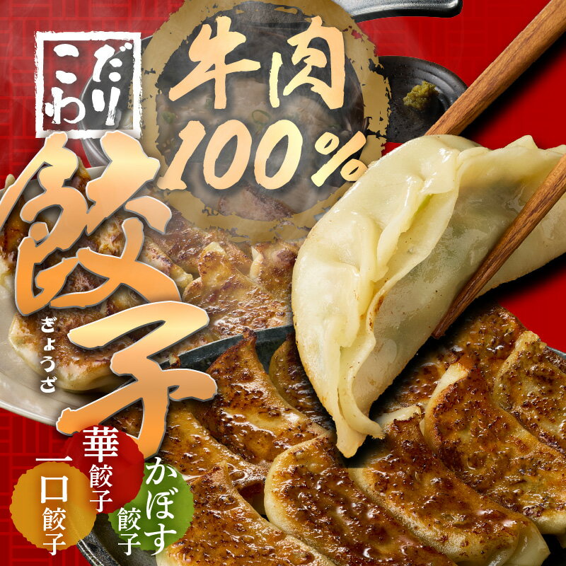 【ふるさと納税】華永餃子セットA（華×1、一口×1、かぼす×1） 計54個 餃子 焼き餃子 水餃子 一口餃子 中華 惣菜 時短 かぼす 牛肉 セット 冷凍 ぎょうざ ギョーザ ジューシー もちもち お取り寄せ 大分 餃子屋 華永 A07006