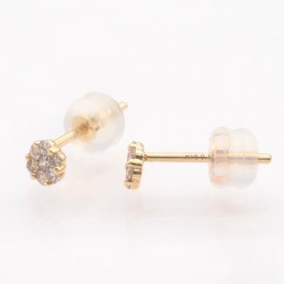 ふるさと納税 甲府市 K18 0.2ct ダイヤモンド ピアス　FFP-000341 |  | 01