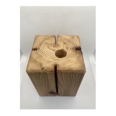 ふるさと納税 城里町 杉無垢材の一輪挿し　花瓶　高さ15cm　(中サイズ) |  | 01