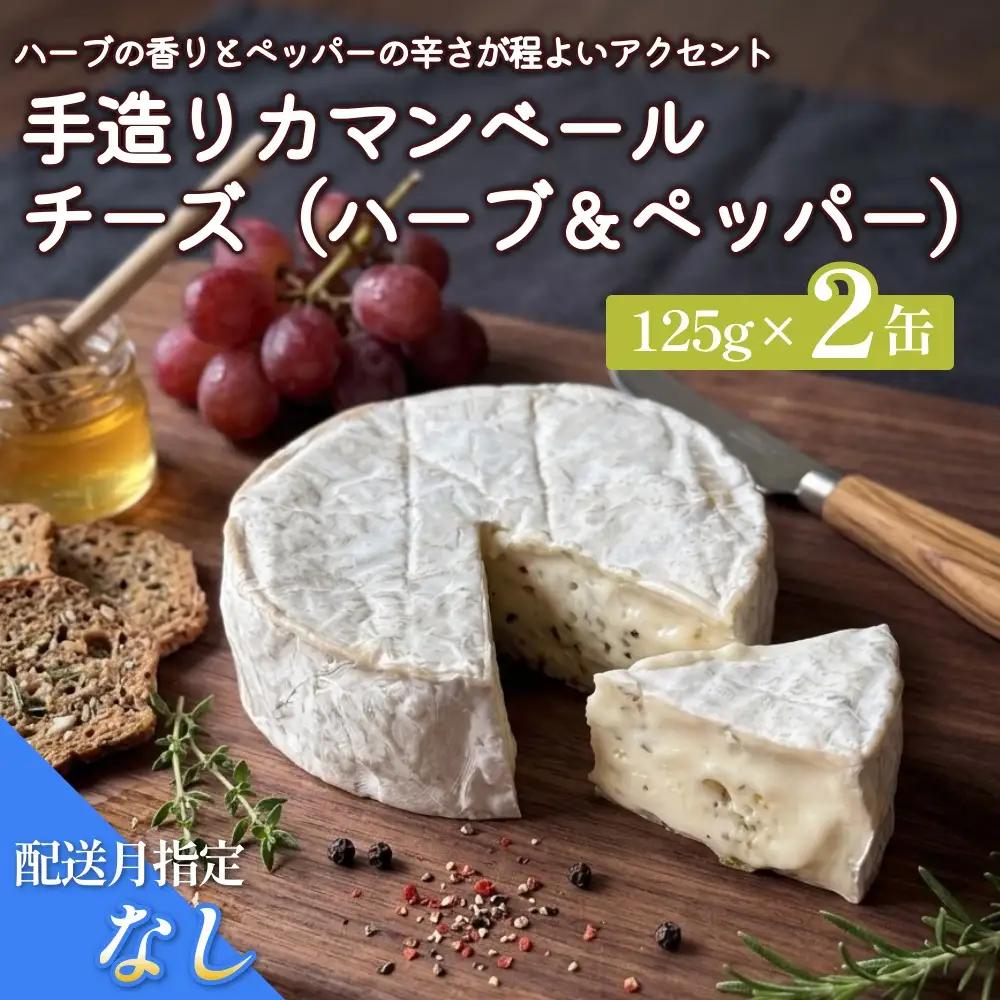 カマンベールチーズ（ハーブ＆ペッパー） 2個 缶タイプ チーズ工房角谷【配送月指定なし】