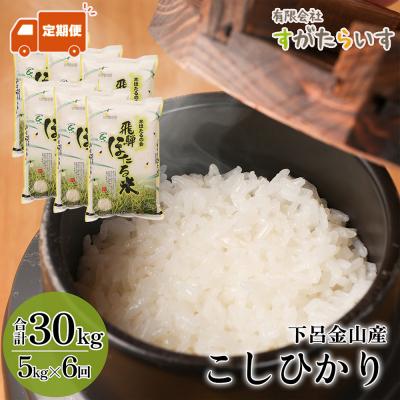 ふるさと納税 下呂市 (2026年10月から発送)【2026年産】【定期便】こしひかり 5kg×6回【51-Z】