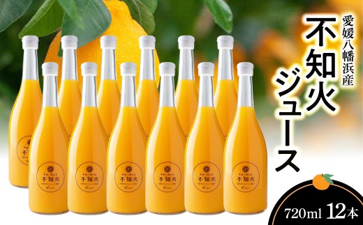不知火ジュース(ストレート)720ml×12本＜H56-80＞【1668633】 YWTAS070