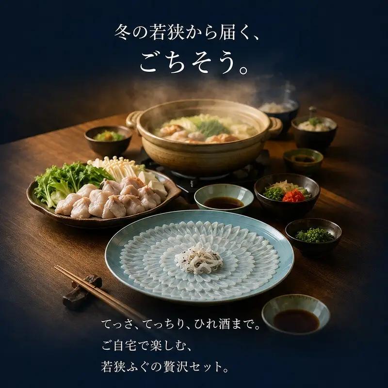 若狭ふぐ 自慢料理 4人前 ふぐ鍋 ふぐ刺し 若狭ふぐ