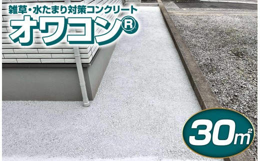 雑草・水たまり対策コンクリート「オワコン®」30㎡／№250423-09　| 施工 静岡県 伊豆の国市