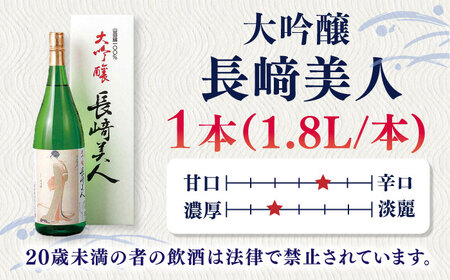 長崎美人 大吟醸1.8L【福田酒造株式会社】[KAD056]