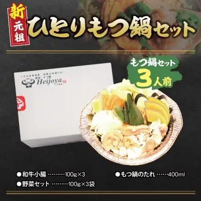 Y72-08 平壌屋 ひとり味噌もつ鍋 3人前×1個セット もつ鍋