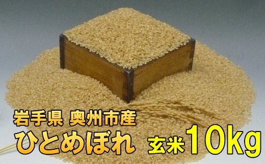 【令和6年産】【玄米10kg】人気沸騰の米 岩手県奥州市産ひとめぼれ 令和6年産 玄米10キロ【7日以内発送】 [AC021]