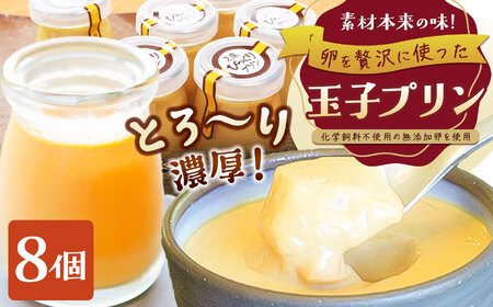 とろ～り濃厚 ! 玉子プリン 8個セット | お菓子 菓子 おかし 洋菓子 濃厚 プリン 8個 セット 兵庫県 上郡町