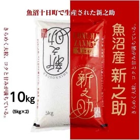 令和6年産新米　魚沼産 新之助 5kg×2 米 コシヒカリ お米 コメ プレミアム米 新潟 魚沼 魚沼産 白米 送料無料 新潟県産 精米 産直 産地直送 契約農家 お取り寄せ 魚沼三昧 川治米店 新潟県 十日町市