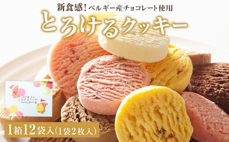 アルパジョン 新食感 ！ とろける クッキー 12袋入 ベルギー産 チョコレート 使用