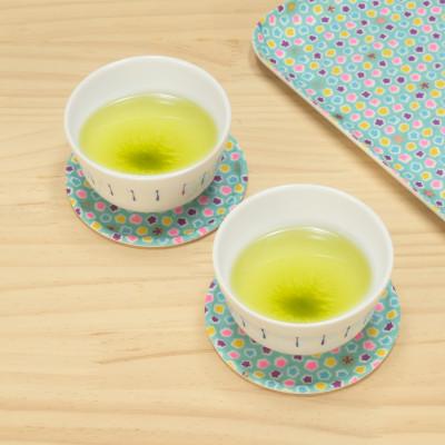 ふるさと納税 和歌山市 友禅和紙 コースター 桜 金平糖 水色 5枚セット 食洗機対応のおしゃれな和風コースター |  | 01