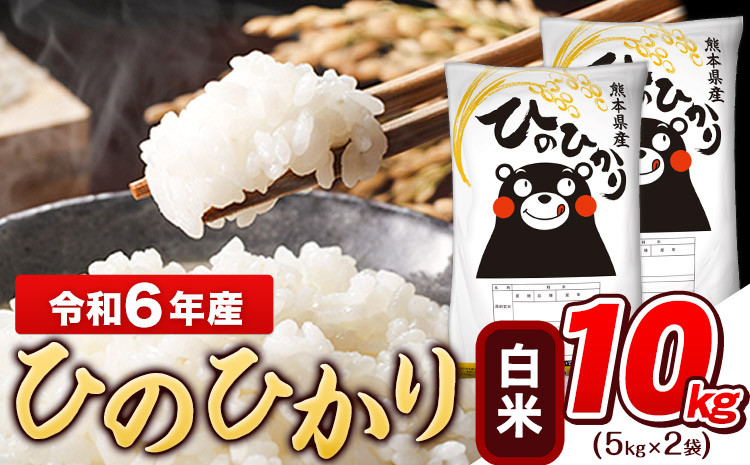 
            令和6年産 白米 ひのひかり 10kg《2月上旬-2月末頃出荷予定》令和6年産 高レビュー 熊本県産 ふるさと納税 無洗米 白米 精米 ひの 米 こめ ふるさとのうぜい ヒノヒカリ コメ お米 おこめ
          