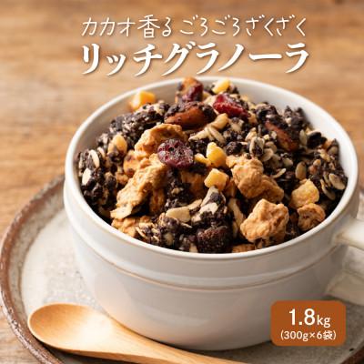 ふるさと納税 静岡市 雑穀米本舗 贅沢リッチグラノーラ 1.8kg(300g×6袋)小麦不使用 はちみつの優しい甘み