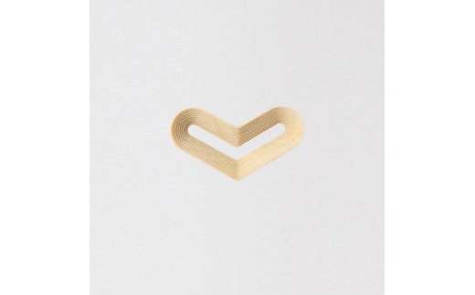 旭川家具 cosine STEPSブローチHEART　メープル_05738
