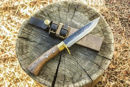 晶之作 遊鉈 鮎-AYU 真鍮ツバ輪 | ナイフ アウトドアナイフ 狩猟 刃物 南国市