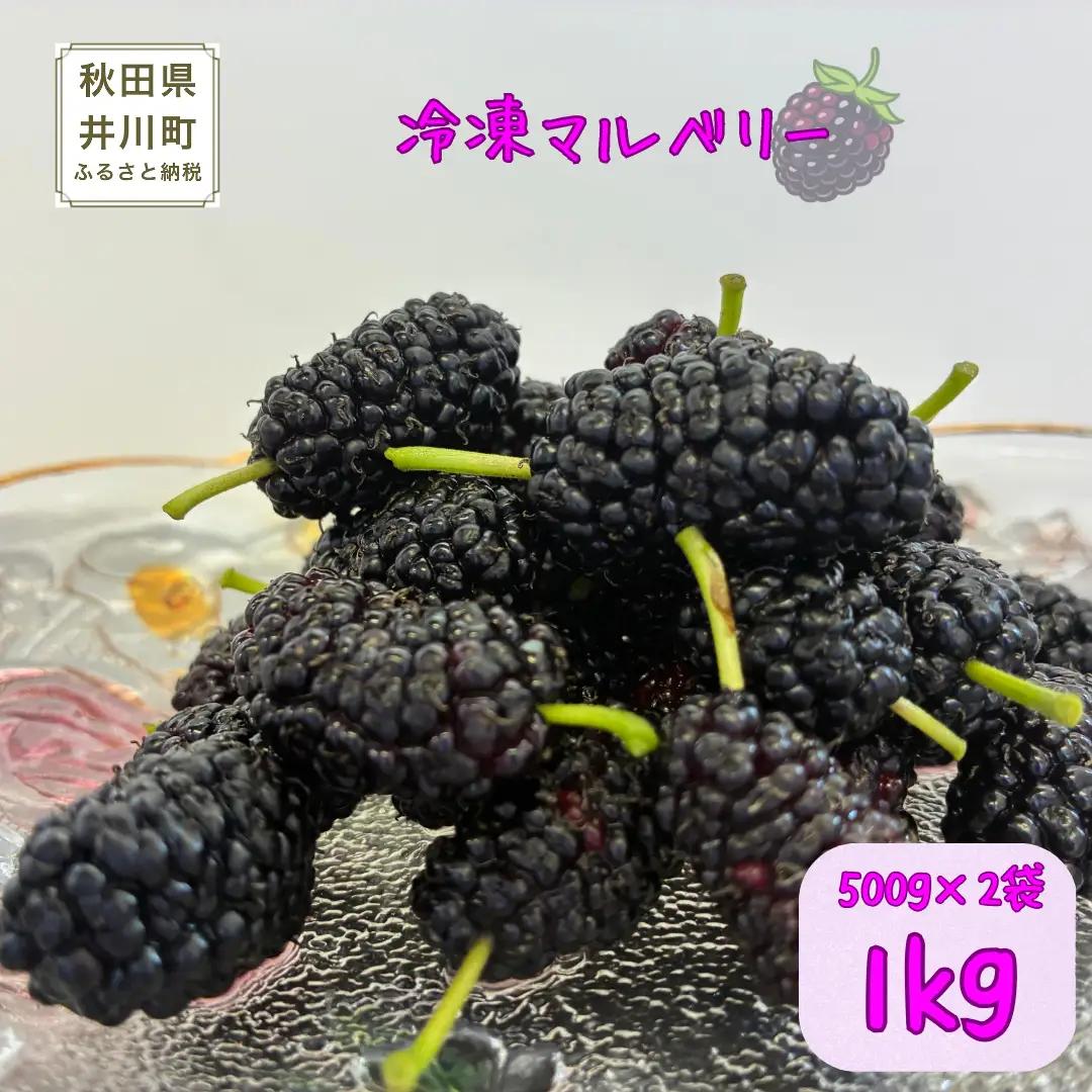 マルベリー 冷凍 1kg ベリー スイーツ 桑の実 秋田県産 井川町産