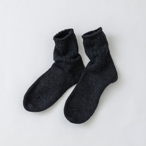 041CHUBBYコットンスラブミックス2Pセット（Sサイズ）-ブラック/ターコイズミックス///靴下 くつした ソックス くつ下 足元 レディース 婦人 メンズ 紳士 おしゃれ シンプル カジュアル
