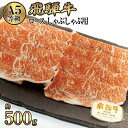 【ふるさと納税】店主こだわり雌牛 飛騨牛A5等級　ロース　しゃぶしゃぶ用　約500g [No.039] ／ 牛肉 ブランド牛 鍋 メス牛 冷凍 送料無料 岐阜県 特産