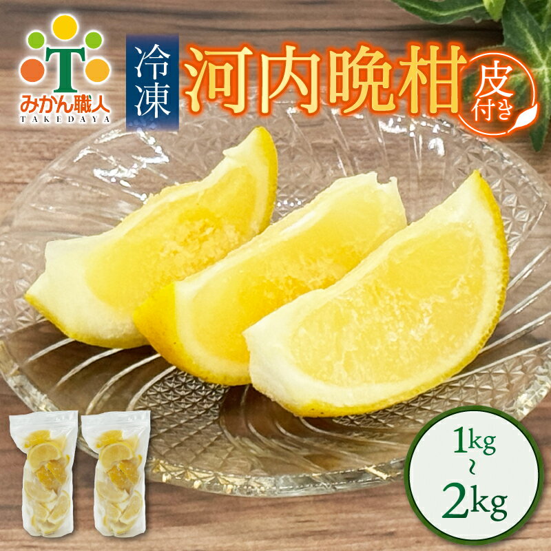 【ふるさと納税】 冷凍 河内晩柑 皮付き 500g×2袋 小分け 柑橘 冷凍みかん 果物 フルーツ 愛南ゴールド 和製グレープフルーツ 河内晩柑 柑橘 かんきつ 冷凍 冷凍柑橘 皮付き サワー カクテル ジュース アイス スムージー シャーベット みかん職人武田屋 愛媛県 愛南町