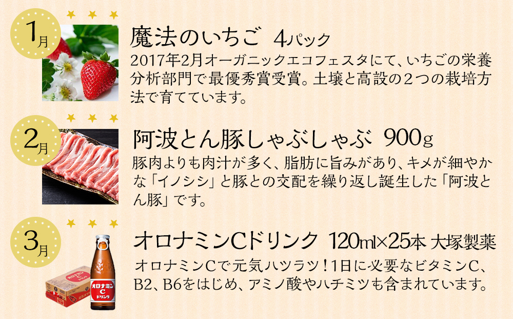 徳島満喫セット グルメ定期便【１２ヶ月毎月お届け】