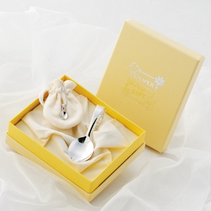 銀製ベビースプーン＆ベビースプーンペンダントセット_0091-065-T07