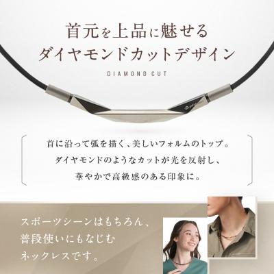 ふるさと納税 京都市 【ファイテン】RAKUWAネックレス ダイヤモンドカット ゴールド 〈40cm〉 |  | 01