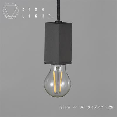 ふるさと納税 瑞浪市 CTSH LIGHT. ペンダントライト【SQUARE パーカーライジングE-26】