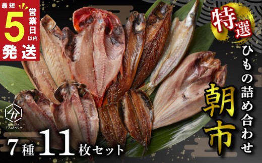 【 スピード発送 】 干物 厳選セット 7種 11枚 朝市 金目鯛 あじ 真ほっけ さば いわし 醤油 醤油干し 鰯 鯖 鯵 サバ イワシ アジ ホッケ ひもの 詰め合わせ 干物セット かます 塩鯖 お中元 贈答 沼津 静岡 静岡県 美味しい
