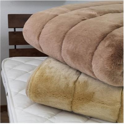 ふるさと納税 和泉市 【セミダブル】銀イオン加工シート入り　ミンクファー敷パッド〈ベージュ〉　GFP-22SW-BE |  | 02