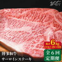 【ふるさと納税】【全6回定期便】博多和牛 牛肉 サーロイン ステーキ 1kg（250g×4枚）＜株式会社MEAT PLUS＞那珂川市 定期便 牛肉 肉 黒毛和牛 ブランド牛 国産 BBQ バーベキュー ▽定期 牛肉 贅沢 希少部位 希少肉 レア 定期便 博多和牛[GBW038] 185000 185000円