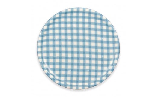 タツクラフト コースター チェック ブルー